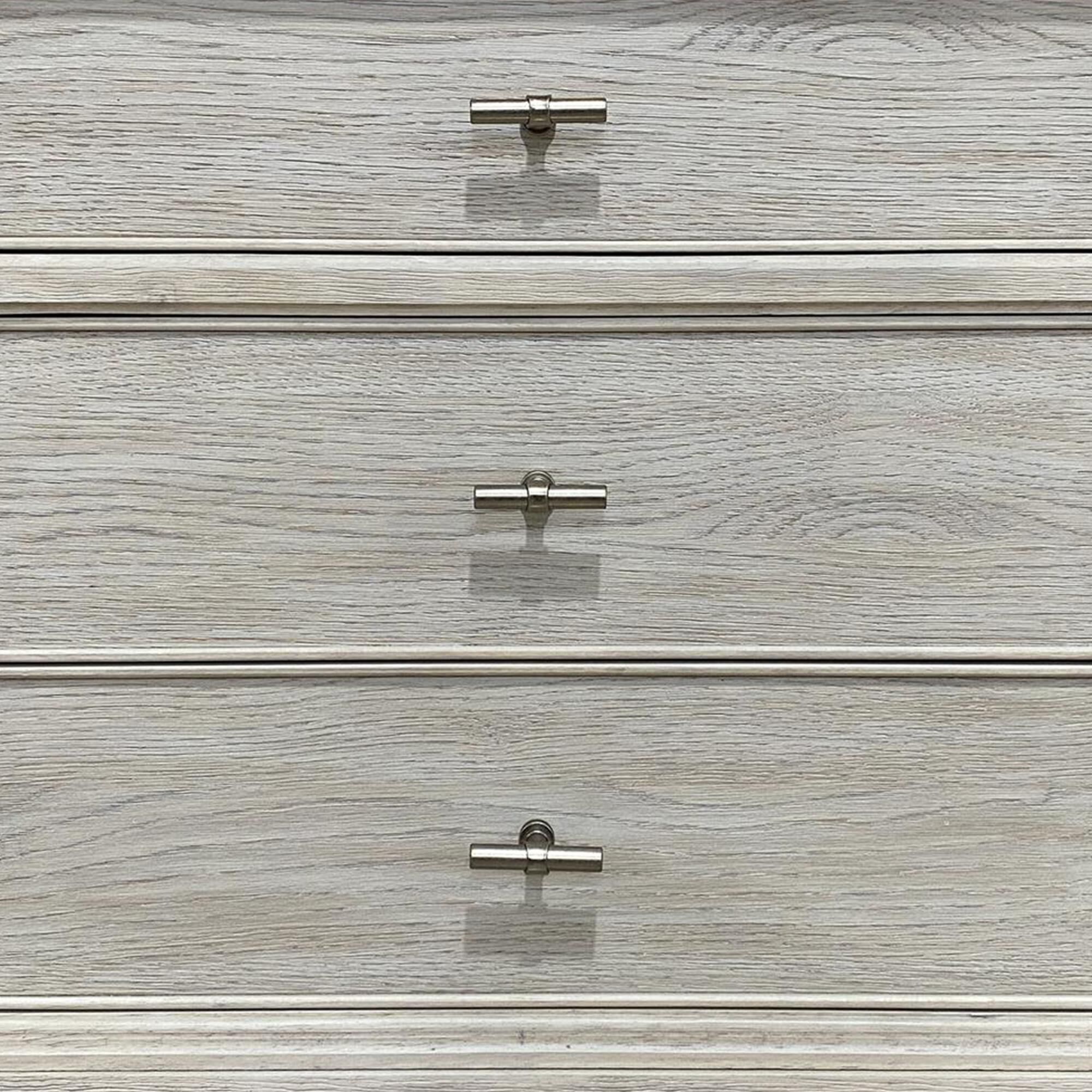 Riverside Furniture Carmella 3-Drawer Nightstand in Pebble Oak