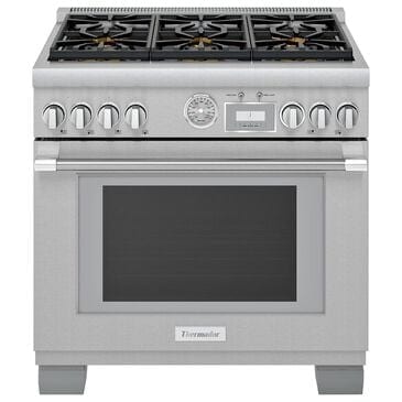 Thermador 36" Pro Grand Dual Fuel Range with 4 Burners in Stainless Steel, , large