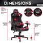 Techni Sport GameMaster Gaming Chair in Black, , large