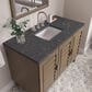 James Martin Vanities Portland 48" Single Bathroom Vanity in Whitewashed Walnut with 3 cm Parisien Bleu Quartz Top and Rectangular Sink, , large