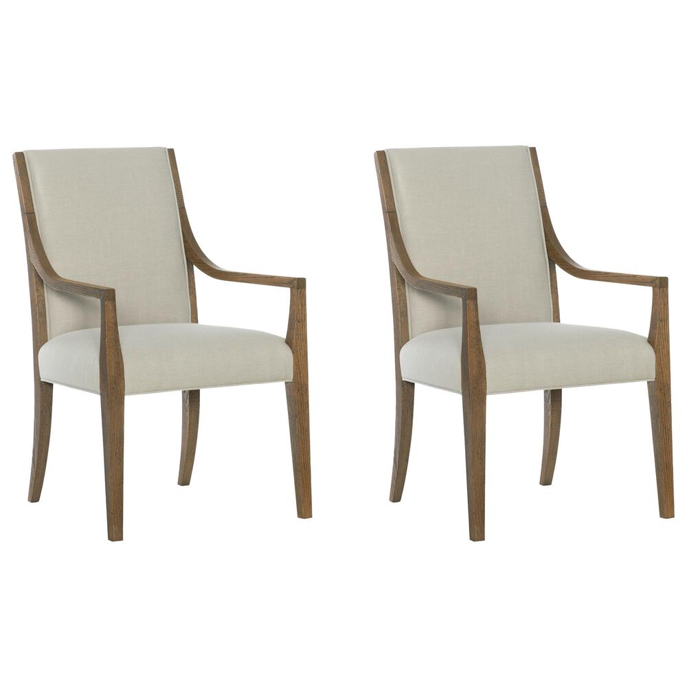 Hooker Furniture Chapman Upholstered Arm Chair in Beige (Set of 2), , large