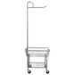 Household Essentials Rolling Laundry Cart with Basket in Silver, , large