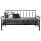 Hawthorne Furniture Twin Metal Daybed with Twin Trundle in Matte Black, , large