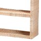 Baxton Studio Creusa 3-Tier Arched Wall Shelf in Natural Brown, , large
