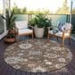 Dalyn Rug Company Portico PO6 Chocolate 8" Round Area Rug, , large