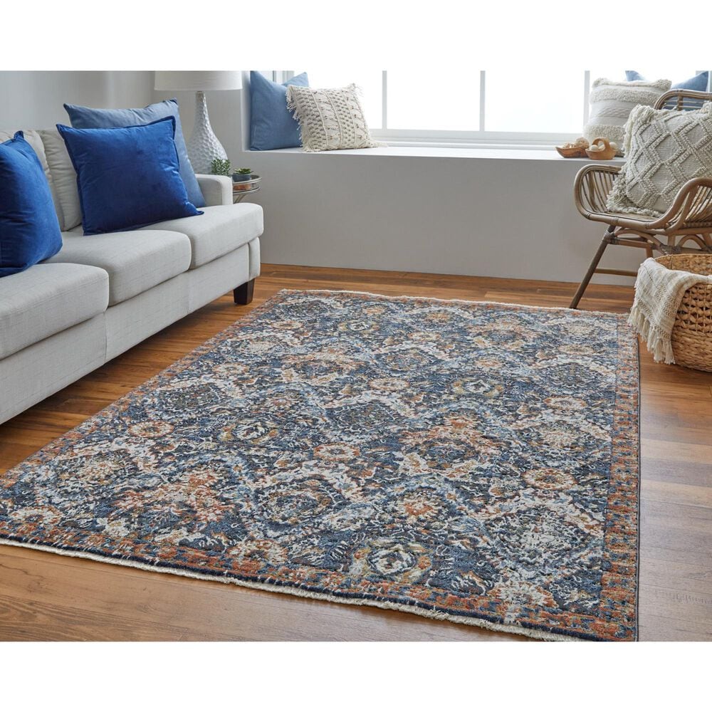 Feizy Kaia 5&#39; x 7&#39;9&quot; Navy and Blue Area Rug, , large