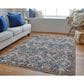 Feizy Kaia 5" x 7"9" Navy and Blue Area Rug, , large