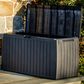 Alfresco Home Urban Board Home and Garden Storage Box with Wheels in Black, , large