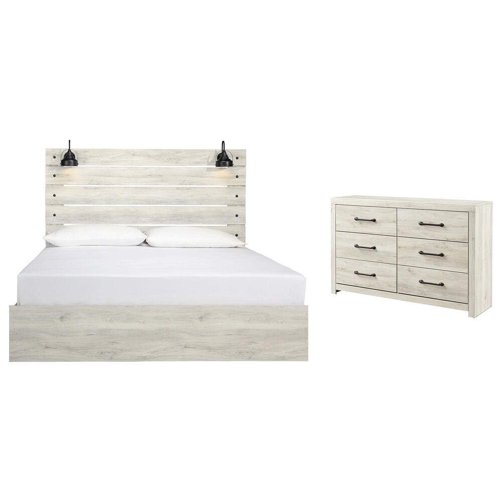 Ashley Cambeck 2-Piece King Bedroom Set in Whitewash, , large