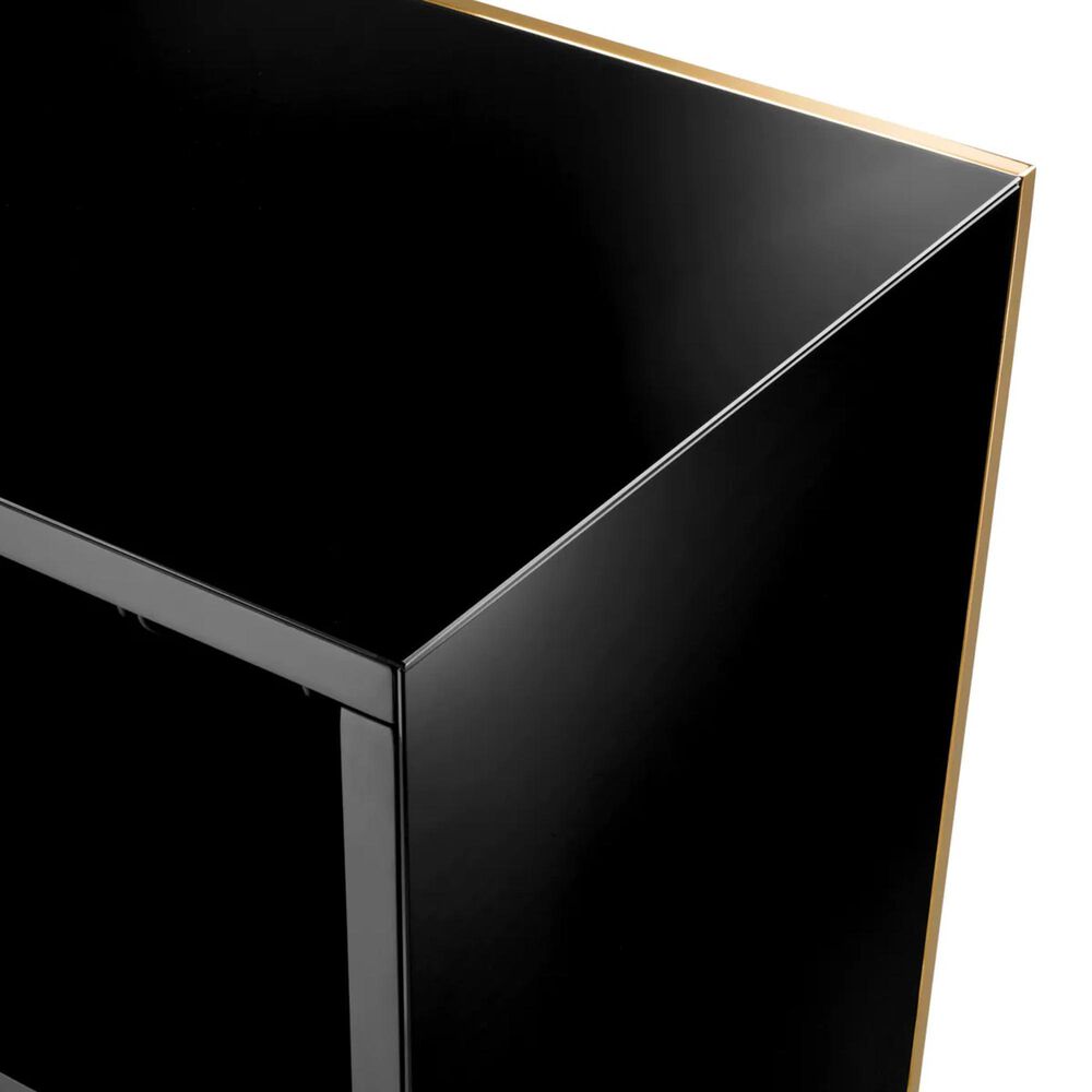 Eichholtz Grimaldi Bar Table in Gold and Black, , large