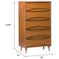 Walker Edison Atticus 4-Drawer Chest in Caramel, , large