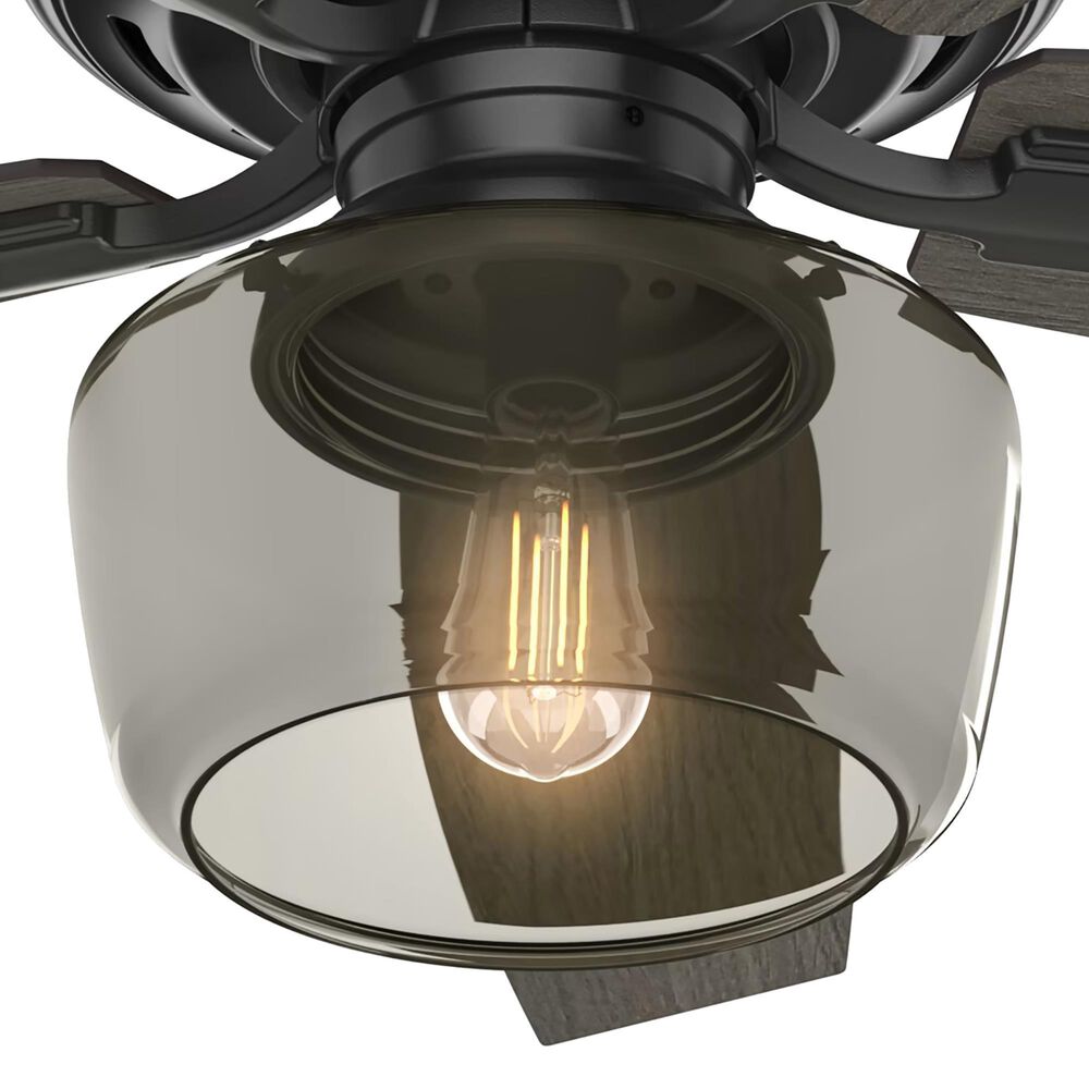 Hunter Bennett 52&quot; Ceiling Fan with Light in Matte Black, , large