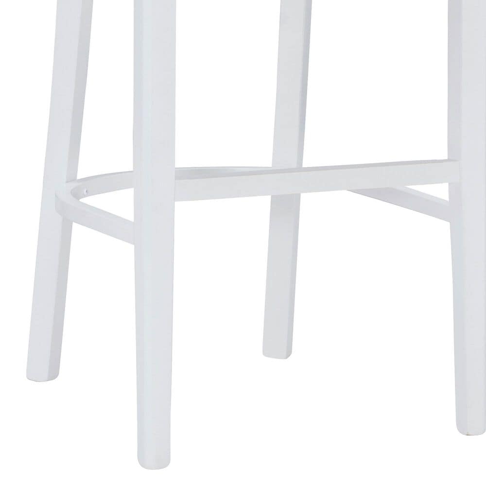 Linon Home Decor Teresa Bar Stool in White, , large