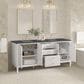 James Martin Vanities Myrrin 72" Double Vanity in Bright White with 3 cm Parisien Bleu Quartz Top, , large