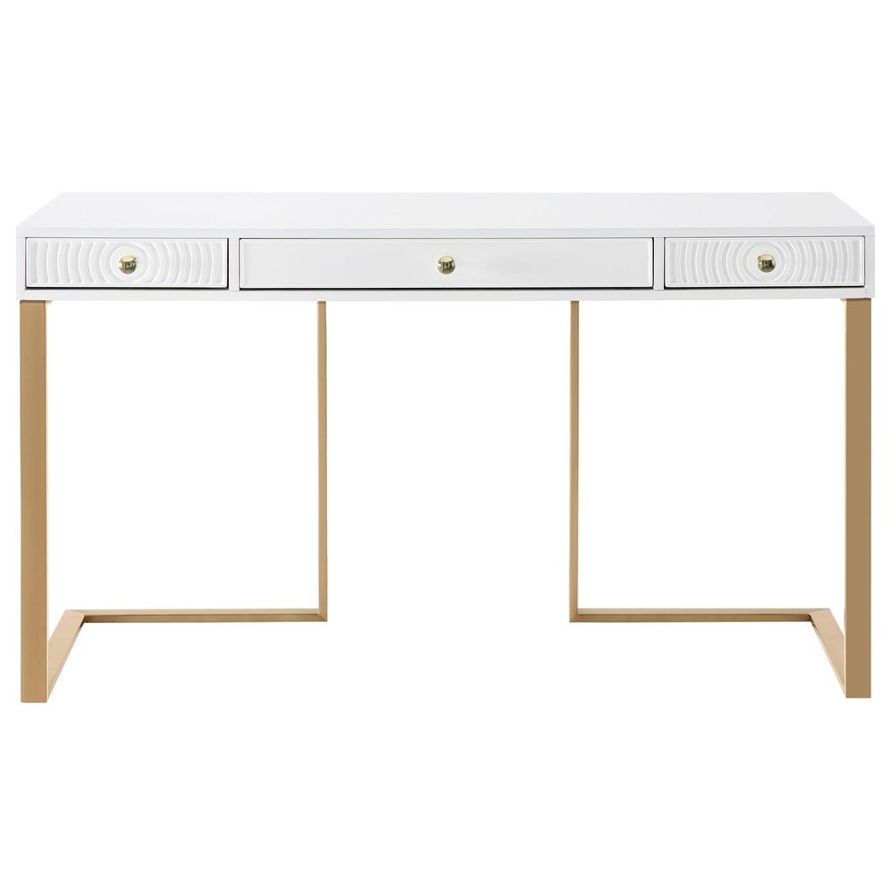 Tov Furniture Janie Desk in White, , large
