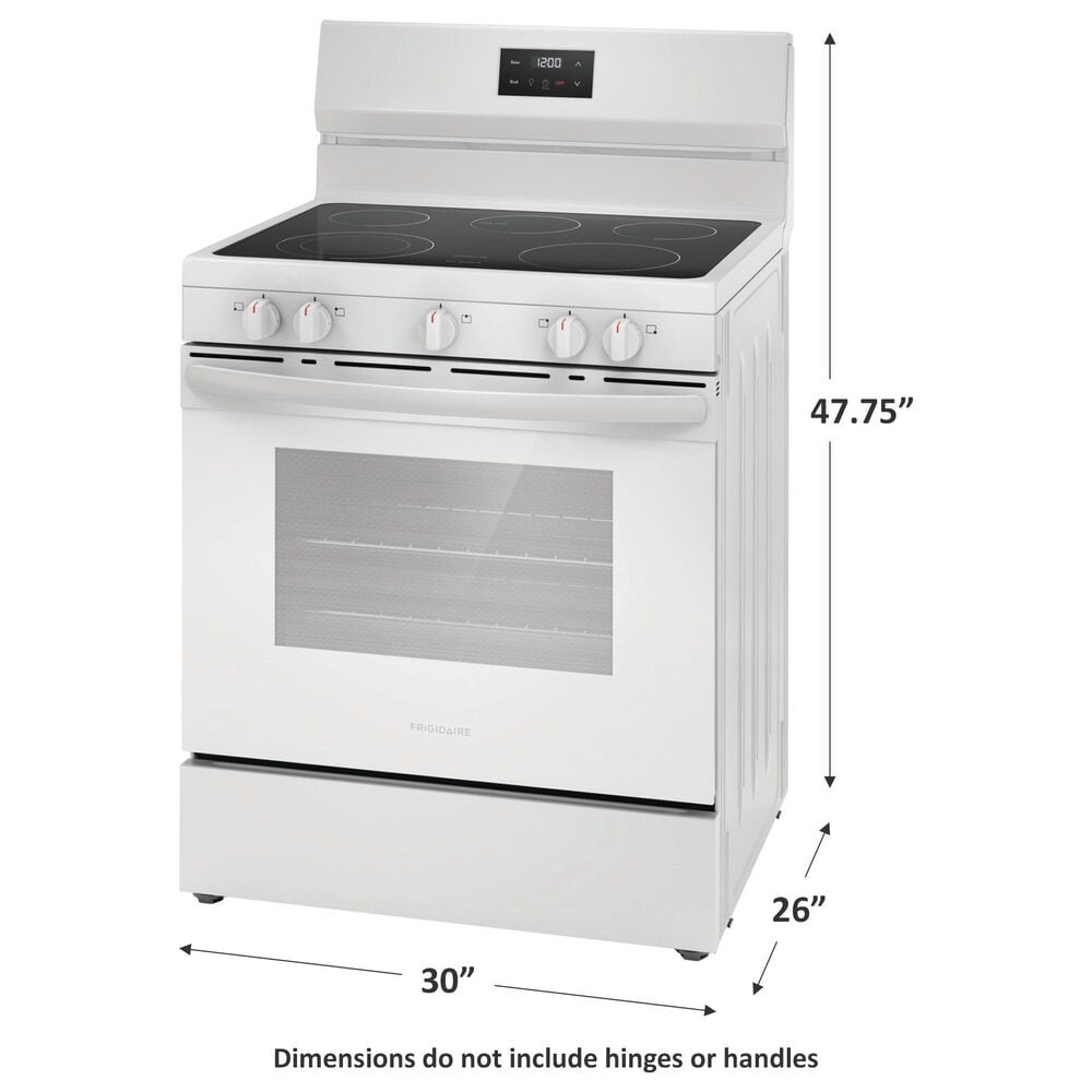 Frigidaire 30&quot; Freestanding Electric Range in White, , large