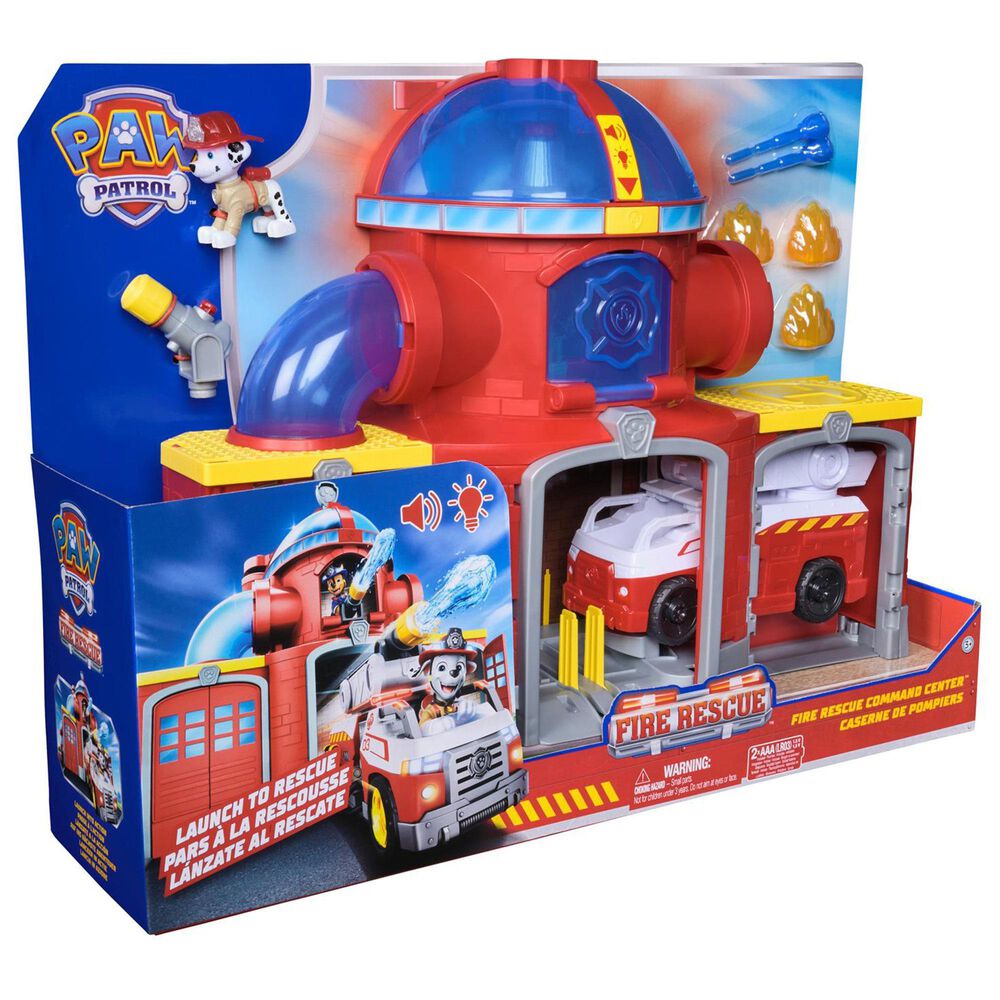 PAW Patrol Fire Rescue Command Center with Marshall Figure, , large