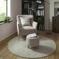 L&R Resources Criss Cross 82378GRY Gray 6" Round Area Rug, , large