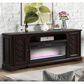 Ironleaf Montgomery 82" Fireplace TV Stand in Dark Walnut, , large