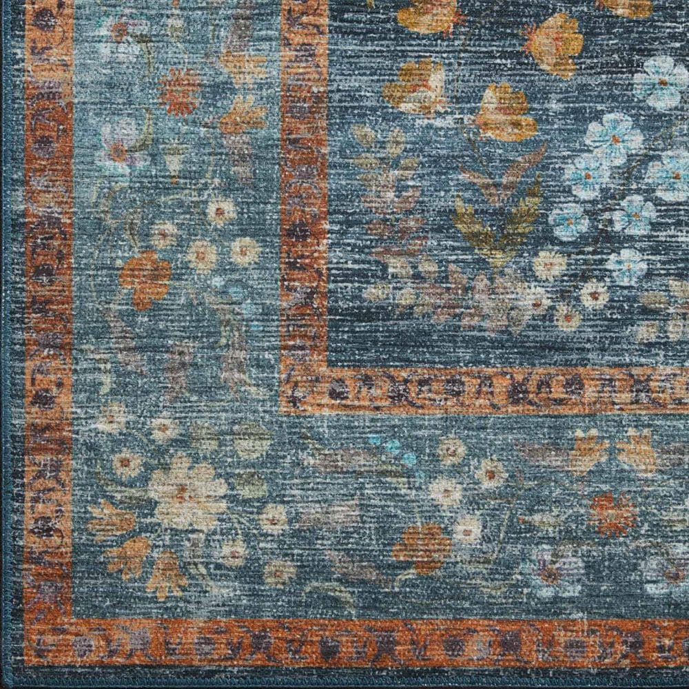 Rifle Paper Co. x Loloi Palais 2&#39;3&quot; x 3&#39;9&quot; Navy Area Rug, , large
