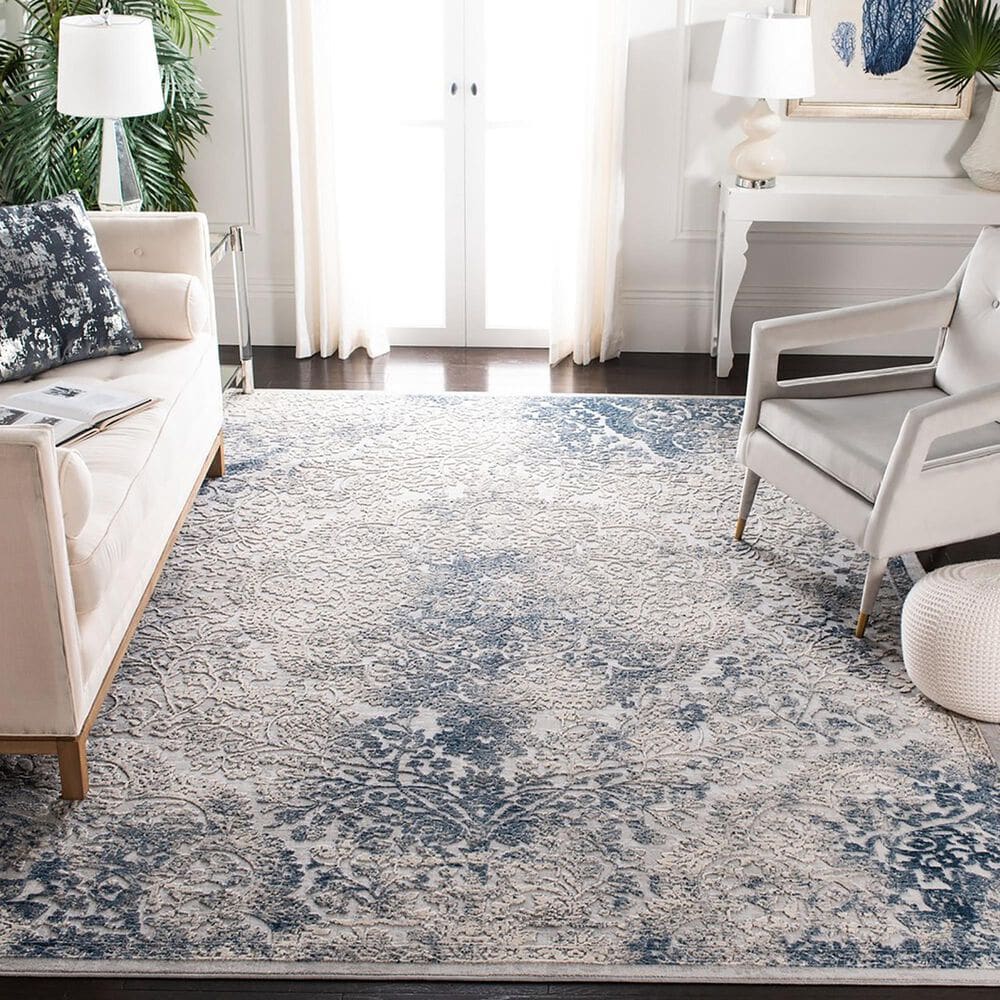 Safavieh Invista 8&#39; x 10&#39; Grey and Blue Area Rug, , large