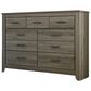 Ashley Zelen 7 Drawer Dresser in Warm Gray, , large