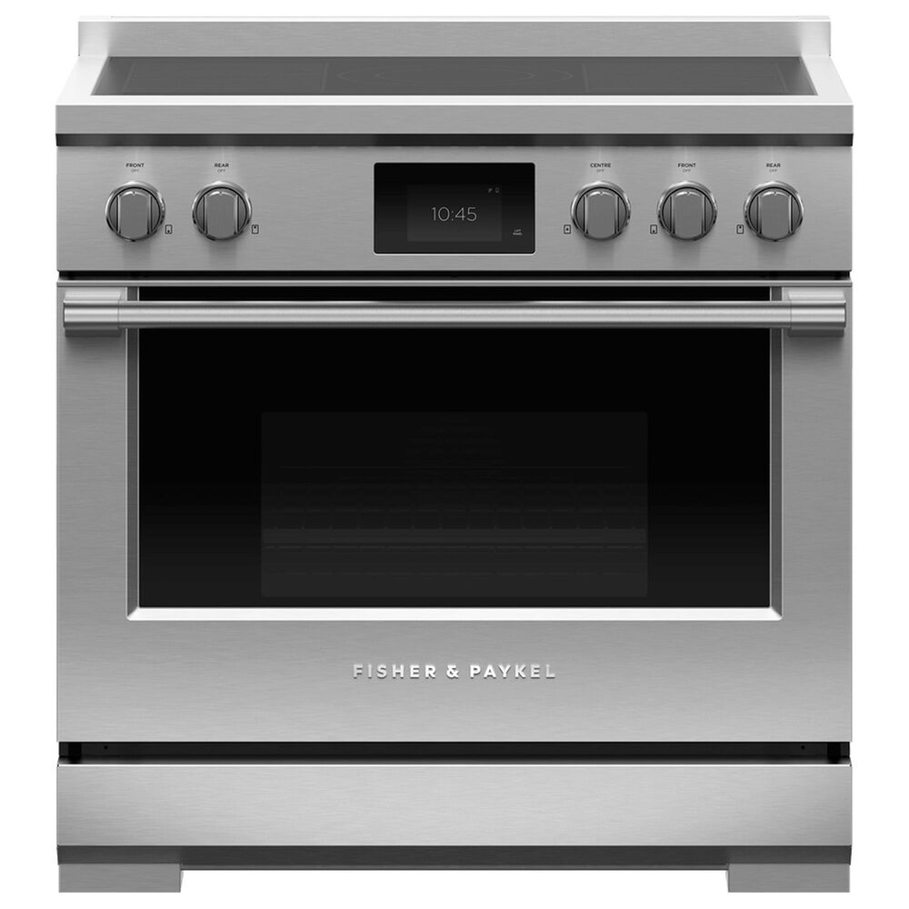 Fisher & Paykel 36" Professional Induction Range in Stainless Steel, , large