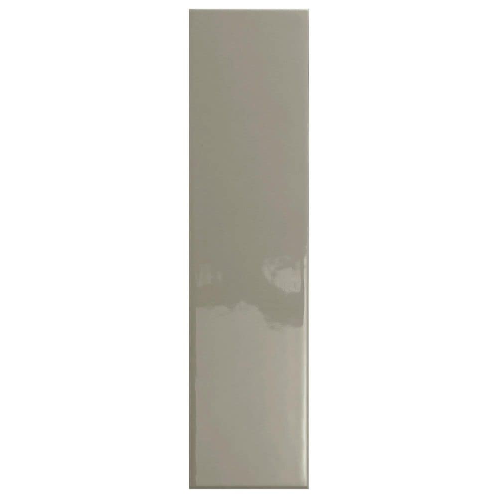 Emser Catch Taupe 2" x 8" Glossy Ceramic Tile, , large