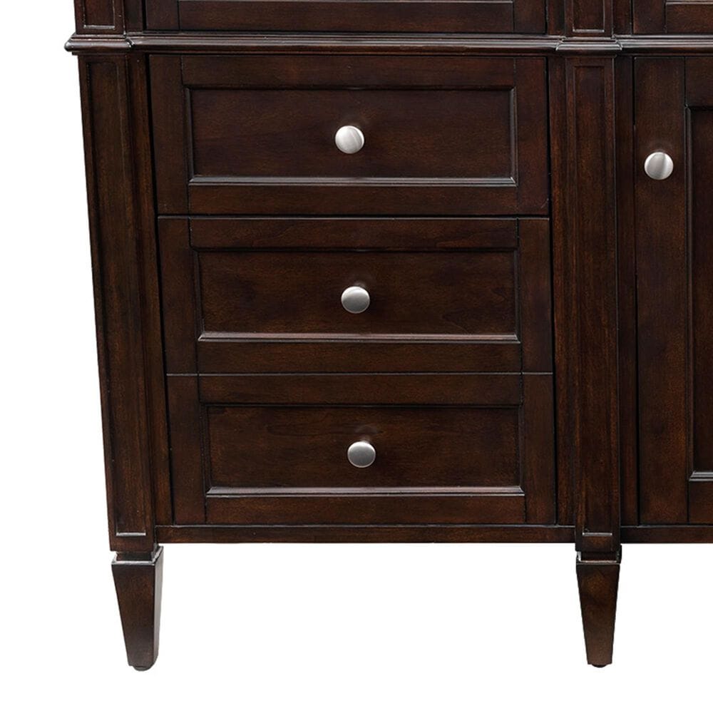 James Martin Brittany 60" Single Bathroom Vanity Cabinet in Burnished Mahogany, , large