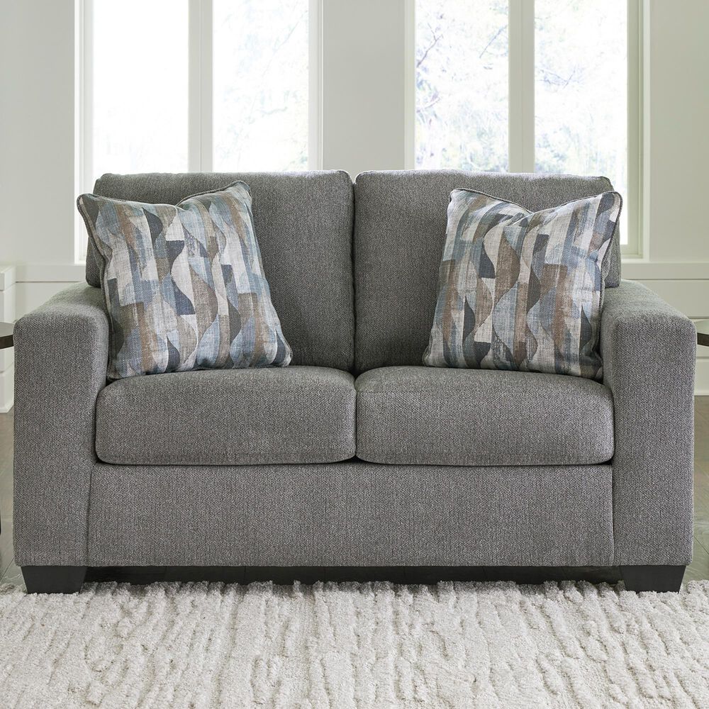 Ashley Deltona Loveseat in Graphite, , large