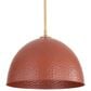 Golden Lighting Shepard 1-Light Pendant with Russet Clay Shade in Modern Brass, , large
