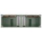 James Martin Vanities Brittany 72" Double Bathroom Vanity in Smokey Celadon with Single Hole 3 cm White Zeus Quartz Top and Rectangular Sinks, , large