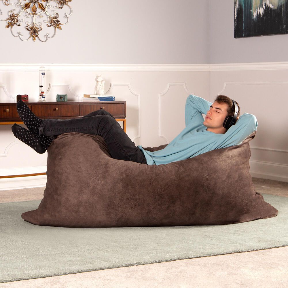Jaxx Saxx 5.5&#39; Bean Bag Lounger in Chestnut, , large
