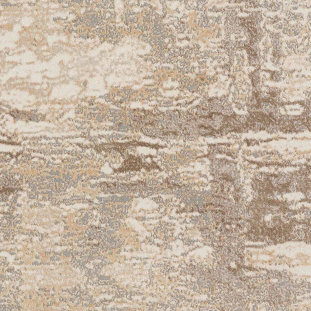 Feizy Parker 3701F 2&#39;6&quot; x 8&#39; Ivory and Gray Runner, , large