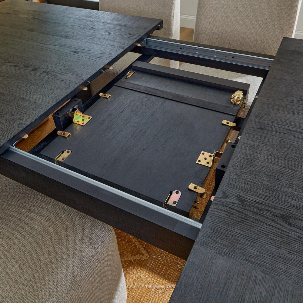 Flexsteel Waterfall Rectangular Dining Table in Ebony - Table Only, , large