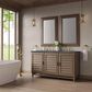 James Martin Vanities Portland 60" Double Bathroom Vanity in Whitewashed Walnut with 3 cm Parisien Bleu Quartz Top and Rectangular Sinks, , large