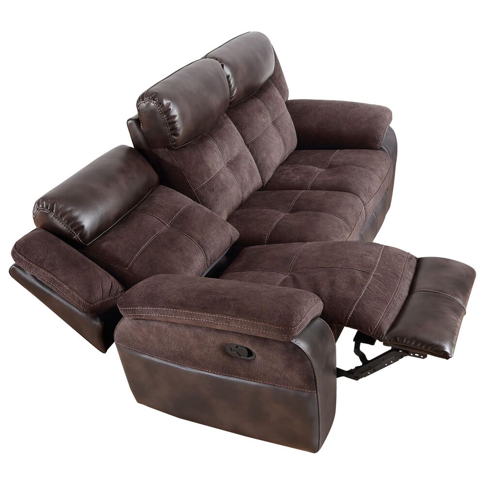 Steve Silver Pueblo Manual Recliner Sofa in Coffee, , large