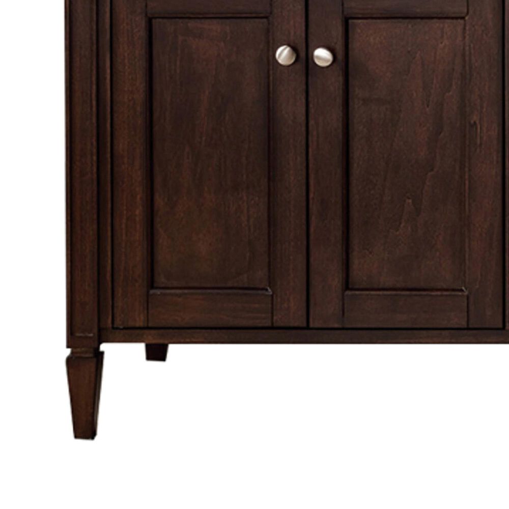James Martin Vanities Brittany 72&quot; Double Bathroom Vanity in Burnished Mahogany with 3 cm Parisien Bleu Quartz Top and Rectangular Sinks, , large