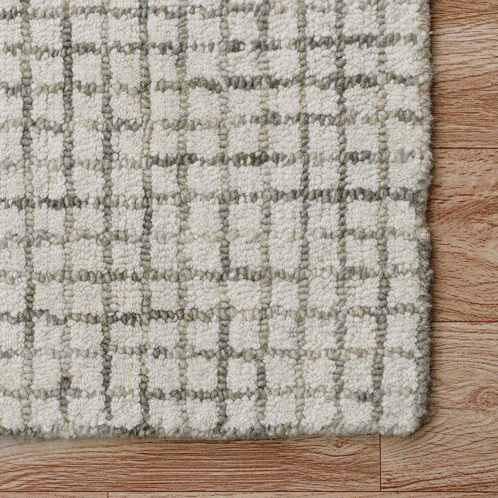 L&amp;R Resources Criss Cross Silver and Ivory 10&#39; x 14&#39; Area Rug, , large