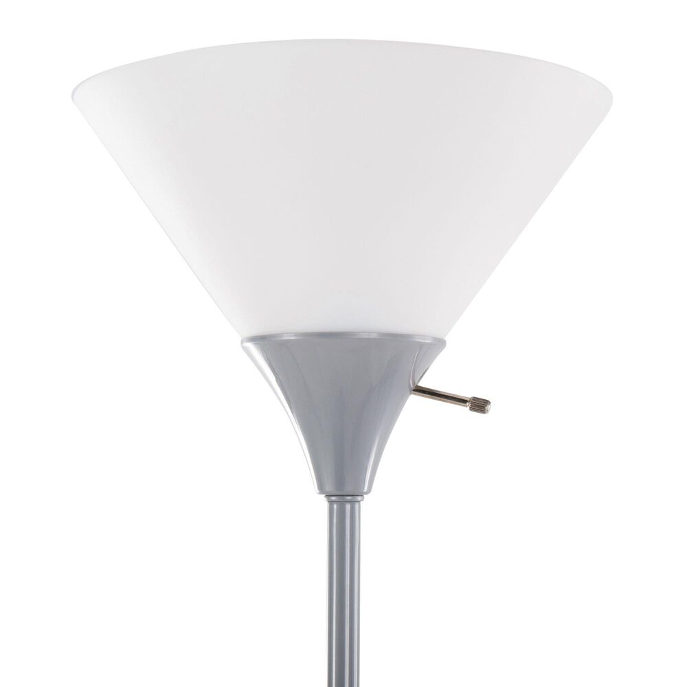 Grandview Gallery Dual Shade Floor Lamp in Silver, , large