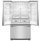 Whirlpool 25.2 Cu. Ft. French Door Refrigerator with Water Dispenser in Fingerprint Resistant Stainless Steel, , large
