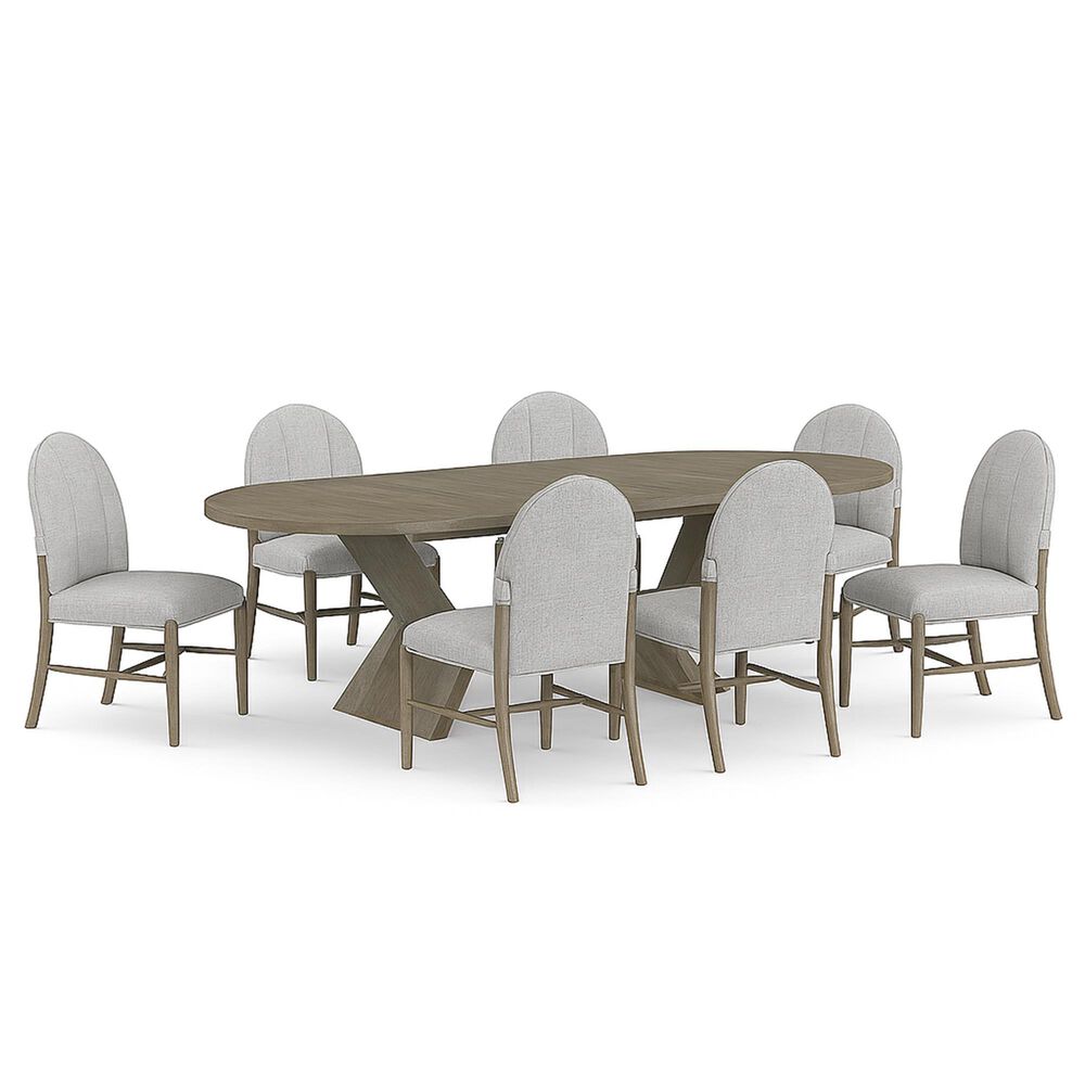 Davis International Dining Table and Chairs in Weathered Gray Oak, , large