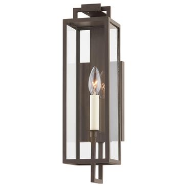 Troy Lighting Beckham 17" 1-Light Exterior Wall Sconce in Textured Bronze, , large