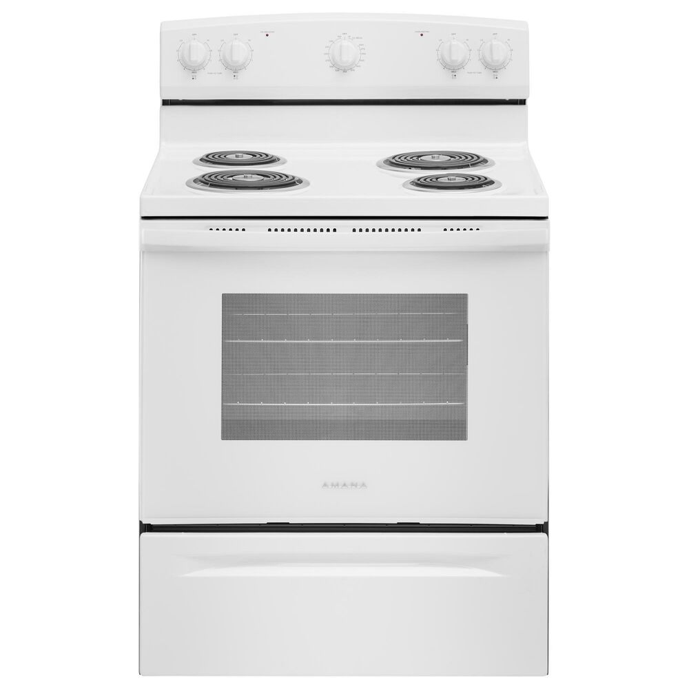 Amana 4.8 Cu. Ft. Electric Range with Knob Controls in White, , large