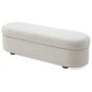 Urban Home Kiki Storage Bench in Cotton Ball Boucle, , large