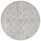 Amber Lewis x Loloi Zuma 5"3" Round Silver and Sky Area Rug, , large