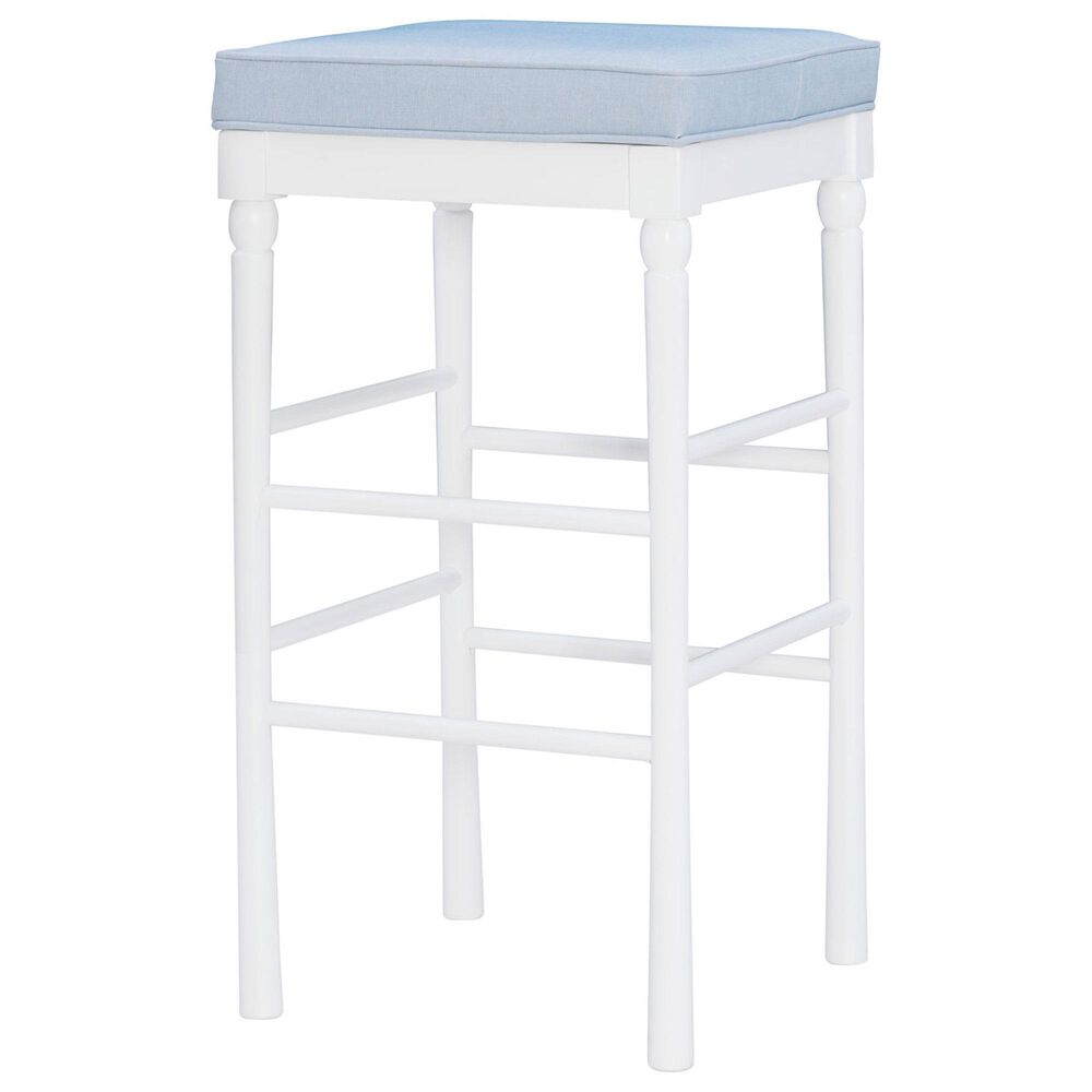 Linon Home Decor Dehart Bar Stool in White, , large