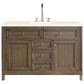 James Martin Vanities Chicago 48" Single Bathroom Vanity in Whitewashed Walnut with 3 cm Eternal Marfil Quartz Top and Rectangular Sink, , large