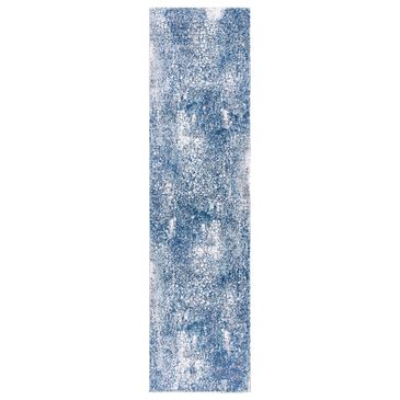 Safavieh Aston  2" x 11" Navy and Gray Runner, , large