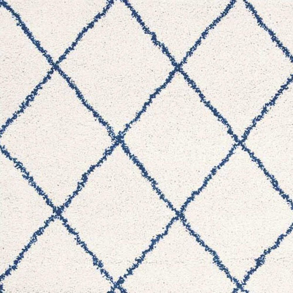 Nourison Brisbane BRI03 8&#39;2&quot; x 10&#39; Ivory and Blue Area Rug, , large